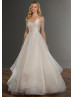 Strapless Ivory Satin Tulle Unique Wedding Dress Strapless Ivory Satin Tulle Unique Wedding Dress